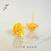 Brincos Puzuo Cor Forte Conservadora Ouro Areia Margarida Peônia Flor Nicho Estilo Ins Brincos Flor Fresca Brincos Versáteis para Mulheres