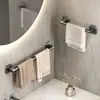 Toalheiro banheiro rack de parede sem soco toalha de banheiro haste única rack de armazenamento de vaso sanitário