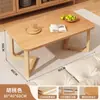 Mesa de Centro Pequeno Apartamento Sala de Estar Casa Estilo Escandinavo Perna de Madeira Maciça Mesa de Tronco 2025 Nova Casa de Aluguel Mesa de Chá Simples
