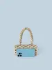 Bolso de Mano Suave Personalizado Nuevo 2024 Color Té Marrón Leche Castaña Bolso Hecho a Mano con Cuentas Regalo Creativo
