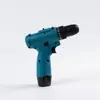 Furadeira de Mão Multifuncional 12V para Comércio Exterior Furadeira de Pistola Doméstica Parafusadeira Elétrica Transfronteiriça de Duas Velocidades Sem Fio a Bateria de Lítio