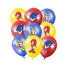 Globos de látex de dibujos animados con diseños impresos personalizados, decoraciones de globos de cumpleaños, artículos para fiestas, globos de moda transfronterizos para niños