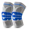 Suministro directo de fábrica protección fitness anticolisión rodilla protección de rodilla antideslizante protectora silicona baloncesto fútbol presión en stock al por mayor