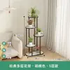 Novo Rack de Flores Rack de Armazenamento Multicamadas Estilo Chinês Suporte Interno de Chão Rack de Exibição para Sala de Estar Rack de Flores Suspenso para Orquídeas
