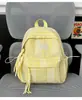 Mochila Escolar Simples Estilo Coreano para Alunos do Ensino Fundamental II e Médio, Versátil para a Aula e o Trajeto, Mochila de Viagem Leve de Grande Capacidade