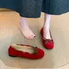 Sapatos de Bico Baixo Estilo Coreano com Solado Macio Sapatos Únicos 2026 com Saias Novos Sapatilhas Elegantes Sapatos de Avó com Laço
