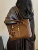 Bolsa Feminina Transfronteiriça Moda para o Trabalho Bolsa de Ombro Henggeng Novo Estilo Personalidade Grande Capacidade Bolsa de Ombro Único Bolsa Tote Tendência Temperamento