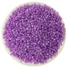 Cuentas de Cristal para Arroz de 2/3/4 mm Color Sólido Laca Relleno de Plata Núcleo Teñido Crema Ab Cuentas Sueltas Pulsera de Cuentas Hecha a Mano Cuentas Redondas