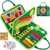 Fabricante Personalizado Amazon Quadro de Atividades de Feltro Brinquedo Educacional Infantil para Aprender Habilidades de Vestir Quadro de Atividades de Feltro