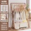 Perchero de suelo para dormitorio, plegable, de madera maciza, para el hogar, sin espacio, para balcón, para ropa