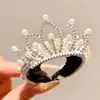 Nueva Tiara de Princesa para Niños Corona de Perlas Hebilla para el Cabello Diadema de Fiesta para Niña Artefacto Fijo Accesorios para el Cabello de Niña Pequeña