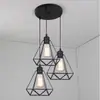 Fábrica atacado retro estilo industrial restaurante lustre bar corredor varanda criativa sala de estar lâmpadas de ferro forjado