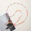 Estilo Ins Corda de Pescoço Pendurada Cordão Longo para Celular Corrente Anti-Perda para Celular Trançado Novo Estilo Corrente de Celular com Pérolas para Usar na Transversal