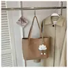 Bolso tote retro de color sólido para mujer 2026, moderno y versátil, bolso de hombro de gran capacidad para el día a día, bolso de mano estilo coreano