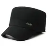 Gorra de Invierno para Hombre Estilo Papá Protección contra el Frío Protección para los Oídos Gorra de Copa Plana para Hombres de Mediana Edad y Mayores Abuelo Hombre Mayor Gorra Gruesa de Algodón Cálida con Terciopelo