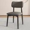 Cadeira de Jantar de Madeira Maciça Nórdica Popular em Casa Popular na Internet Simples com Encosto de Bolsa Macia Cadeira de Designer de Alto Padrão Café Comercial
