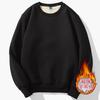 Roupas Masculinas Personalizadas Outono 2026 380g Cor Sólida Lã de Cordeiro Pesada Moletom Masculino Gola Alta Estilo Streetwear Retrô