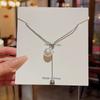 Collar de Acero de Titanio con Corazón de Amor de Moda que No se Desvanece para Mujer Diseño de Joyería Nicho de Verano Colgante Cadena Clavicular de Alta Gama Venta al por Mayor