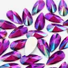 9*18mm Cor MAB Gota d'Água Strass Acrílico Strass de Fundo Plano para Joias Artesanato Decoração Acessórios de Vestuário Materiais DIY