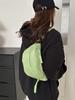 Popular Bolsa de Lona 2025 Nueva Bolsa de Hombro Estilo Coreano Moderna Sencilla Costuras en Color Contrastante Bolso Tote de Gran Capacidad