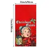 Cortina de Porta de Desenho Animado de Natal da Amazon Tapeçaria Tecido de Fundo para Pendurar na Porta de Entrada do Pátio Decoração de Festa de Feriado Tecido para Pendurar