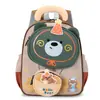 Mochila de Jardín de Infancia Nueva de Dibujos Animados de Oso Lindo para Niños, Ligera y Protectora de la Columna Vertebral, para Niños y Niñas en Preescolar