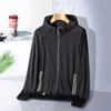 Ropa de verano para exteriores de seda de hielo para la piel, cortavientos deportivo para hombres y mujeres, abrigo ultra delgado a prueba de UV, ropa transpirable para pesca