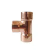 Cobre Vermelho Tê de Passagem Igual Tê Reto Conexões de Tubo de Cobre Acessórios de Refrigeração Tubos de Cobre para Ar Condicionado Soldagem