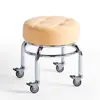 Taburete pequeño con ruedas, taburete bajo, taburete de rodaje silencioso, taburete para caminar para niños, taburete de manicura, taburete de pedicura, taburete para cambiarse de zapatos, herramienta para el cuidado infantil