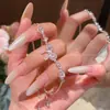 Pulsera de lazo con microincrustaciones de circonita estilo coreano para mujer, de lujo ligero, elegante, con sensación de alta gama, dulce, a la moda, accesorio versátil