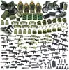 Caballo de Guerra Cañón de Montaña Ametralladora Escudo de Ametralladora Arma Pesada Segunda Guerra Mundial Bloques de Construcción Accesorios Militares Piezas de Armas Equipo Exclusivo