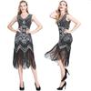 Saia de Franjas de Paetês Retrô, Vestido de Alta Qualidade, Saia de Dança para Baile de Formatura, Saia de Paetês para Apresentadora, Saia de Dança para Festa de Brinde, Vestido Pequeno