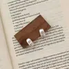 Pendientes Cuadrados de Circonita Geométricos de Lujo Ligero de Moda para Mujer, Pendientes Versátiles Simples y Elegantes de Nicho