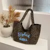 2026 Estampado de Leopardo Gran Capacidad Moderno Versátil Estilo Coreano Tendencia Ins Bolso de Hombro Casual Retro Commute Bolso de Mano para Mujer