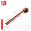 Palillos de Madera de Ala de Pollo y Sándalo Rojo para Uso Doméstico, Sin Pintar ni Encerar, Set en Caja de Regalo de Madera Maciza, Paquete Familiar, Antideslizantes, Resistentes al Moho, Palillos de Madera
