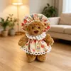 Solo Ropa de MuñecaTamaño Oso Barcelona 18cm Talla S Niña Azul Marino Rosa Blanco Peluche Oso de Peluche Ropa de Repuesto para Muñeca