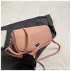 Bolsa de Comércio Exterior Bolsa Feminina 2025 Nova Moda Padrão Lichia Pequena Quadrada Bolsa de Ombro Transversal Casual Bolsa Facial Macia