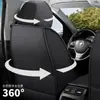 Nuevo Cojín de Asiento de Coche de Cuero Completo, Universal para Todas las Estaciones, Cojín de Asiento de Coche Totalmente Cubierto, Ventilado y Transpirable, Funda de Asiento de una Sola Pieza de Cuero Completo