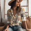 Camisas Nuevas para Mujer 2023 con Muchos Gatos Impresión Digital 3D Estilo Anime Lindo Tendencia de Moda Casual Japonés y Coreano