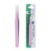 Pinzas de Acero Inoxidable de Colores de 10.5cm Pinzas para Pegatinas de Cinta Pinzas para Diario DIY Cabeza Recta Cabeza Curva Pinzas