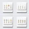Pegatina para Interruptor, Pegatina de Etiqueta, Etiqueta para Panel de Enchufe, Recordatorio del Hogar, Pegatina de Pared Decorativa Creativa que Brilla en la Oscuridad, Personalizada