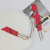 Bufanda Pequeña de Seda de Moda Cinta para el Cabello Accesorios para el Cabello Diadema Lazos para el Cabello de Mujer Retro Versátil Tira Larga