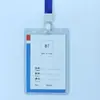Capa de Borracha Dura de PVC Capa Dura para Cartão Espessada 70C Crachá de Identificação de Trabalho Crachá Crachá de Trabalho Capa Transparente Dura para Cartão Atacado