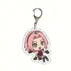 Anime Naruto Organización Akatsuki Pain Colgante Transparente de Acrílico Llavero de Naruto Sasuke Colgante