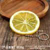 Modelo de fruta em miniatura de simulação de PVC morango laranja chaveiro pingente de bolsa brinquedo de casa de brincar de comida em miniatura