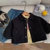 Chaqueta Acolchada para Niños Invierno 2025 Otoño e Invierno Elegante Cálida Engrosada Chaqueta Infantil Negra