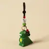 Chaveiro Pingente Escultura em Madeira Artesanal Pequeno Dinossauro Carro para Homens e Mulheres, Pingente Fofo de Desenho Animado para Mochila Escolar de Crianças como Presente