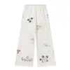 Fabricante de Ropa para Mujer Transfronterizo al por Mayor 2026Za Aliexpress Más Vendido Casual Cuello Redondo Bolsillo Bordado Manga Corta Conjunto de Pantalones Largos