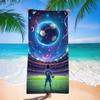 Toalla de playa de fútbol absorbente portátil para adultos Europa, América y Sudamérica toalla de baño transfronteriza fábrica de impresión digital temu generación al por mayor