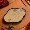Nueva Bandeja de Té Absorbente Estilo Chino, Bandeja de Té para Oficina, Juego de Té para una Persona, Mesa de Té Pequeña, Bandeja de Secado de Té, Plato Mar de Té, Esterilla de Té